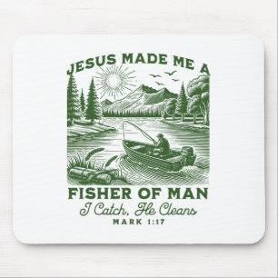 Fisher Of Man Mark 117 Christian Scripture Jesus F Mouse Mat
