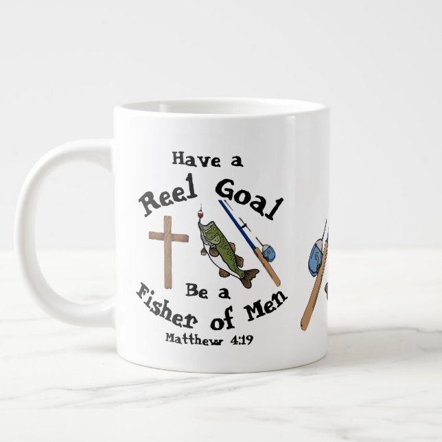 Fisher of Men Large Coffee Mug (Left)