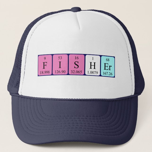 Fisher periodic table name hat (Front)