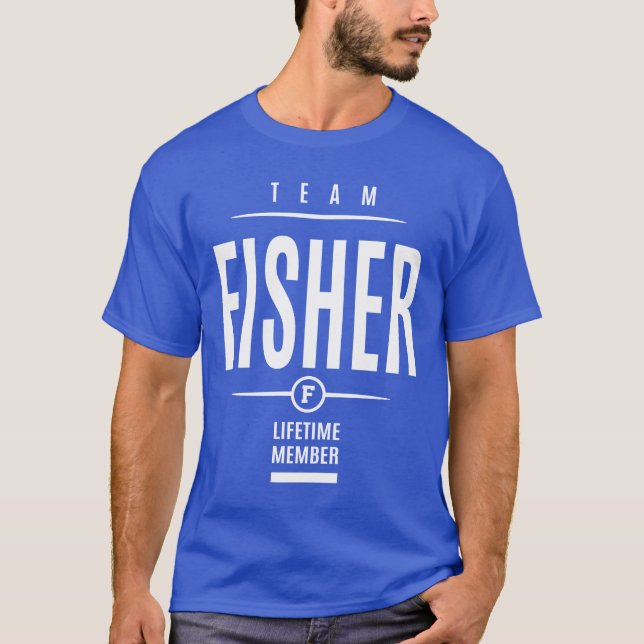 Fisher Personalised Name Birthday Gift T-Shirt (Front)