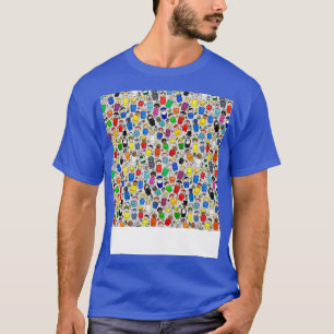 Fisher Price Little People and Flowers AllOver Pri T-Shirt