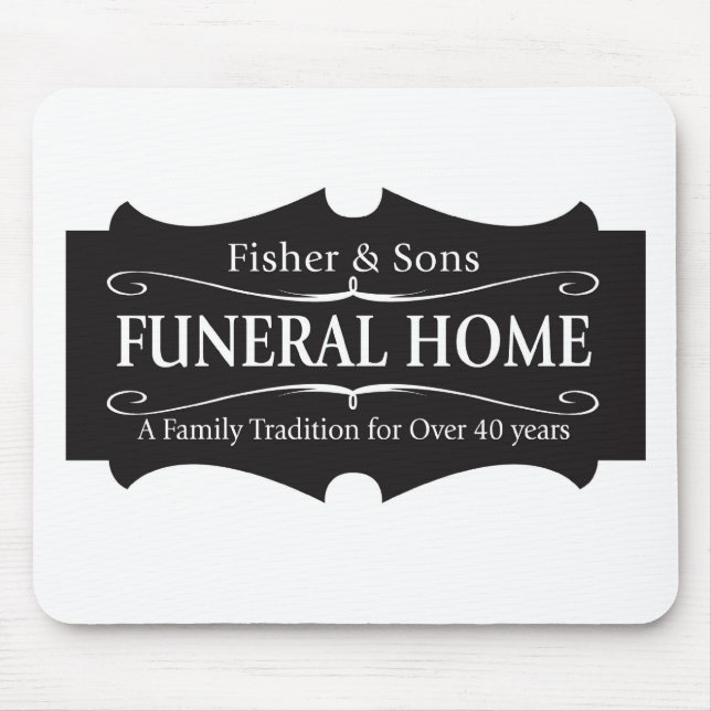 Fisher & Sons Funeral Home Mouse Mat (Front)