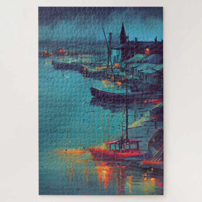 Fisher Village Jigsaw Puzzle (Vertical)