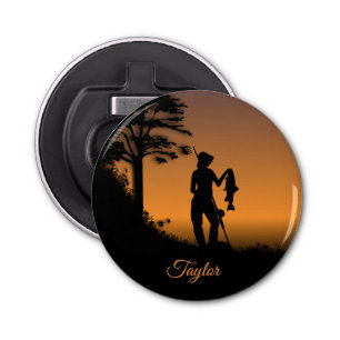 Fisher Woman at Dusk Personal Bottle Opener