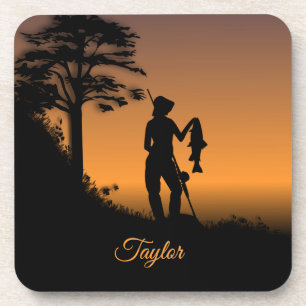 Fisher Woman at Dusk Personal Coaster