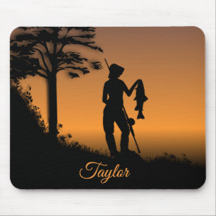 Fisher Woman at Dusk Personal Mouse Mat