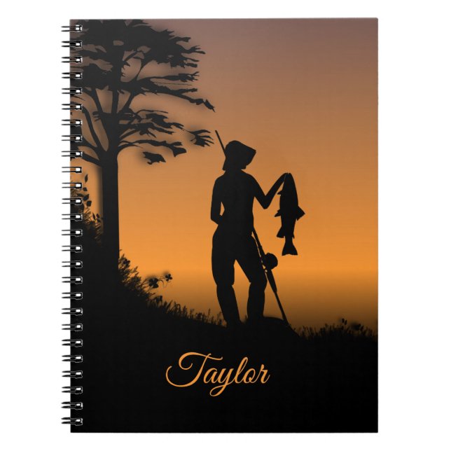 Fisher Woman at Dusk Personal Notebook (Front)