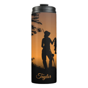 Fisher Woman at Dusk Personal Thermal Tumbler