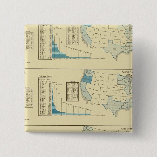 Fisheries 15 Cm Square Badge (Front)