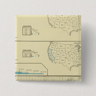 Fisheries and whaling grounds 15 cm square badge