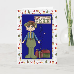 Fisherman 2 Father's Day Fishing Greeting Card