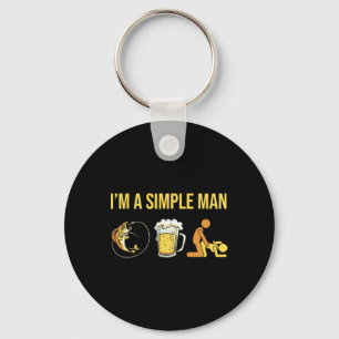 Fisherman - Angler Angling Fishing Im A Simple Man Key Ring