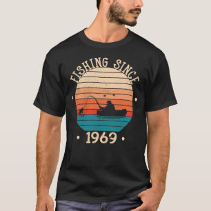 Fisherman Angler born 1969 Birthday Gift T-Shirt