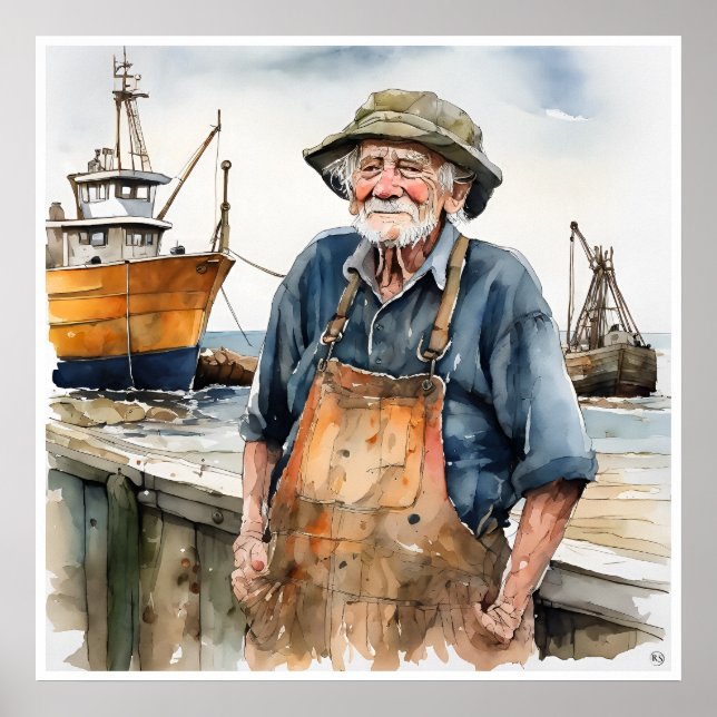 Fisherman - Archival Art Print (Front)