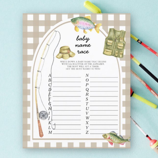 Fisherman baby shower - Baby name race game (Creator Uploaded)