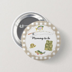 Fisherman Baby Shower - Mummy to be 6 Cm Round Badge