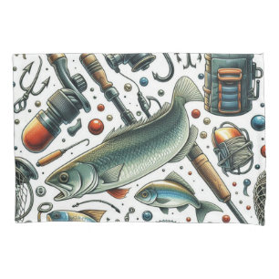 Fisherman Bass Fish Pillowcase