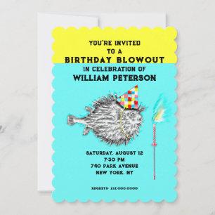 Fisherman Birthday Party Invitation