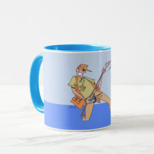 Fisherman blue combo mug