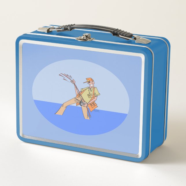 Fisherman blue lunchbox (Front)