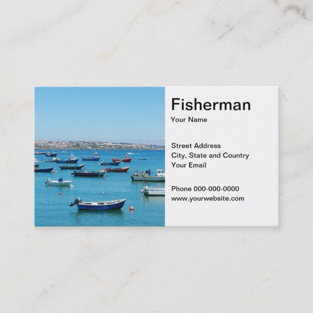 Fisherman Business Card (Front)