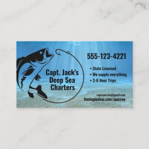 Fisherman Charter Company Business Card
