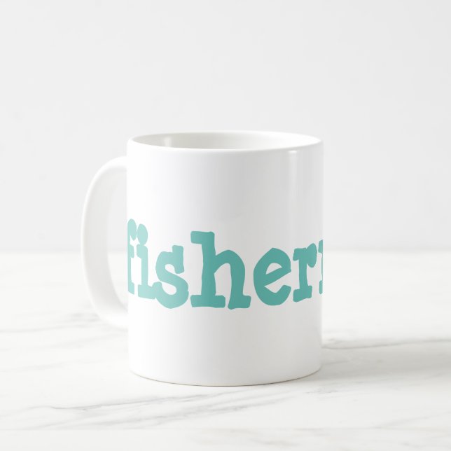fisherman coffee mug (Front Left)