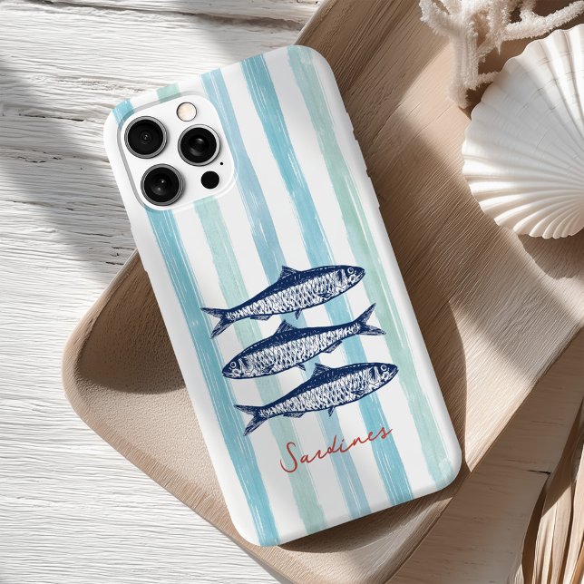 Fisherman Core Sardines Stripes Case-Mate iPhone Case (Creator Uploaded)
