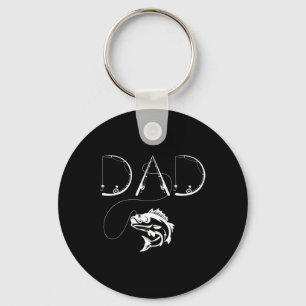 Fisherman Daddy Funny Fathers Day Gift For Fishing Key Ring