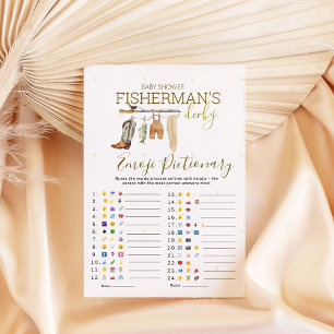 Fisherman Derby Baby Shower Emoji Pictionary Game