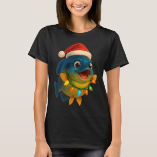 Fisherman fishing busily in the lake design funny T-Shirt