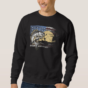 Fisherman Fishing Fishermen Fish Fly Fishing Fish  Sweatshirt