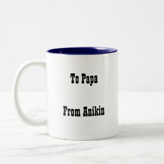fisherman, fishing, fishing1, To PapaFrom Anikin Two-Tone Coffee Mug