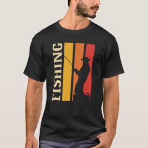 Fisherman Fishing in Sunset  T-Shirt