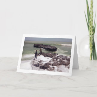 Fisherman Folded Blank Greeting Card