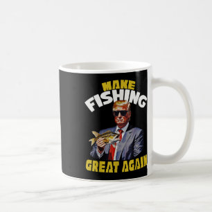 Fisherman For Trump 2024 Trout Fishing, Trump Fish Coffee Mug