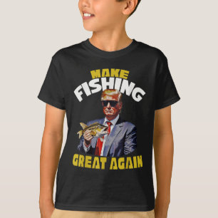 Fisherman For Trump 2024 Trout Fishing, Trump Fish T-Shirt
