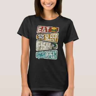 Fisherman Funny Fishing Eat Sleep Fish Repeat Angl T-Shirt
