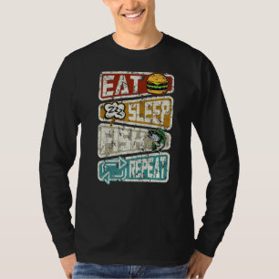 Fisherman Funny Fishing Eat Sleep Fish Repeat Angl T-Shirt