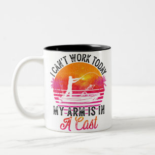 Fisherman Funny Fishing Two-Tone Coffee Mug