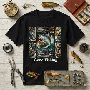 Fisherman Gone Fishing Outdoorsman Men's  T-Shirt