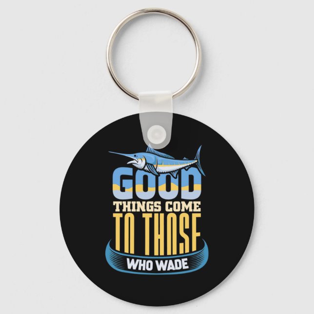 Fisherman Good Things Key Ring (Front)