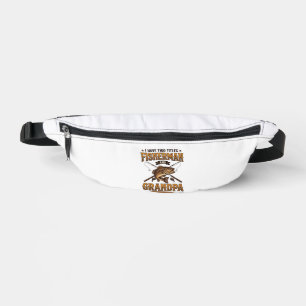 Fisherman Grandpa Vintage Engraving Fishing Shirt_ Bum Bags