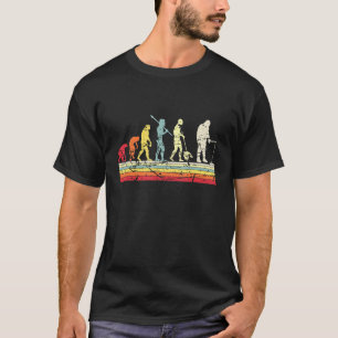 Fisherman Human Evolution Vintage Ice Fishing T-Shirt