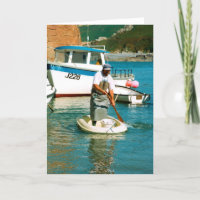Fisherman in Bonne Nuit harbour Jersey