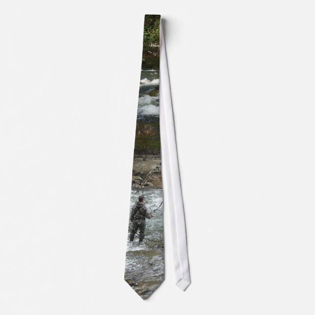 Fisherman in Rushing River Tie (Front)