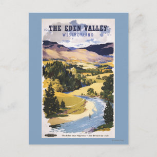Fisherman in the Eden Valley Postcard