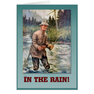 Fisherman in the rain