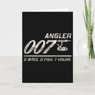 Fisherman Joke Dad Grandpa Angler 007 Funny Fishin Card