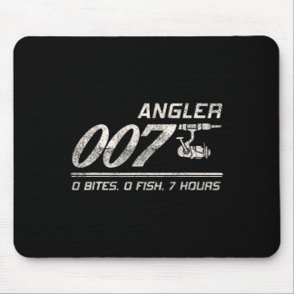 Fisherman Joke Dad Grandpa Angler 007 Funny Fishin Mouse Mat